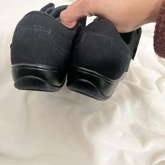 Orthofeet Shoes Womens Size 10 Wide Black Stretchable Strap Comfort Walking - Picture 4 of 7